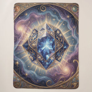 Sapphire – The Stone of Truth and Wisdom´7 Sherpa Blanket