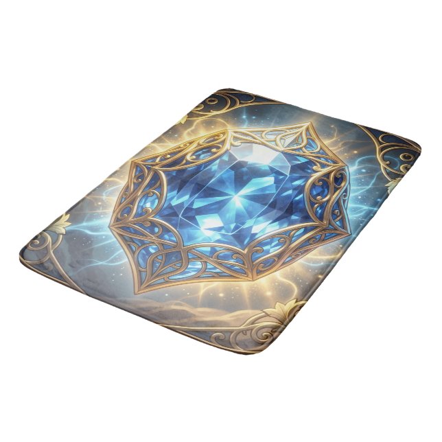 Sapphire – The Stone of Truth and Wisdom´9 Bath Mat (Angled)