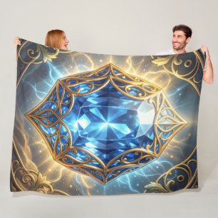Sapphire – The Stone of Truth and Wisdom´9 Fleece Blanket