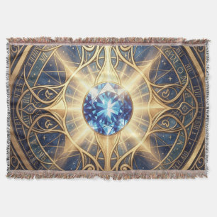 Sapphire - The Stone of Truth and Wisdom Throw Blanket
