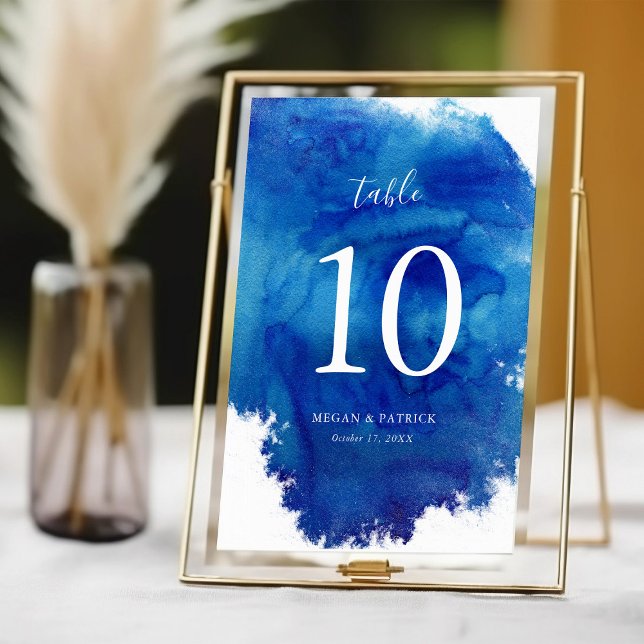 Sapphire Tide Wedding Table Numbers (Creator Uploaded)