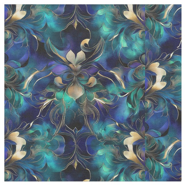 Sapphire Veil  Fabric (Close Up)