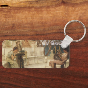 Sappho and Alcaeus by Sir Lawrence Alma Tadema Key Ring