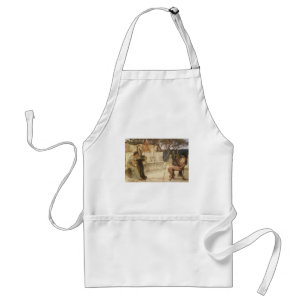 Sappho and Alcaeus by Sir Lawrence Alma Tadema Standard Apron