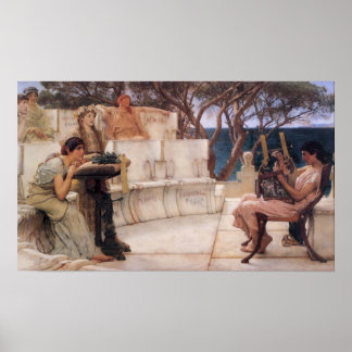 Sappho and Alcaeus Poster