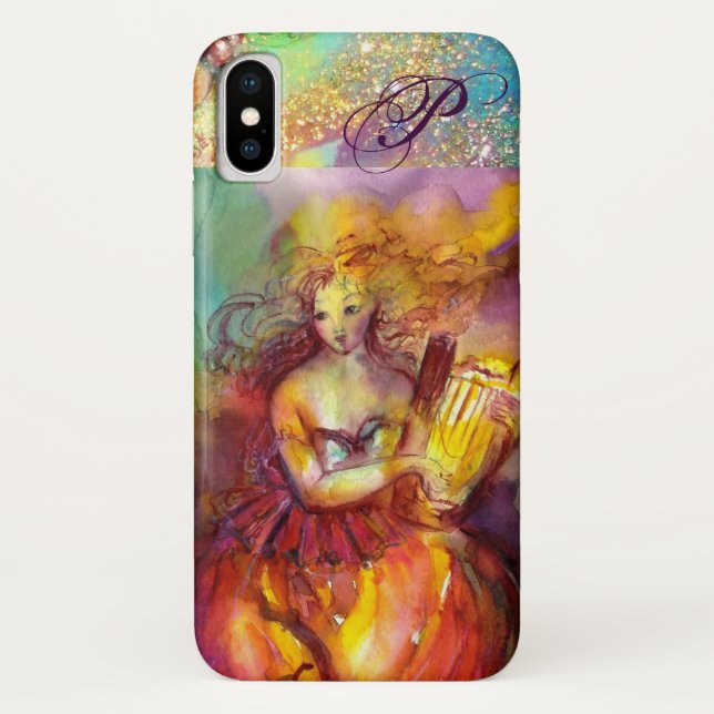 SAPPHO ,DANCE, MUSIC AND POETRY MONOGRAM Case-Mate iPhone CASE (Back)