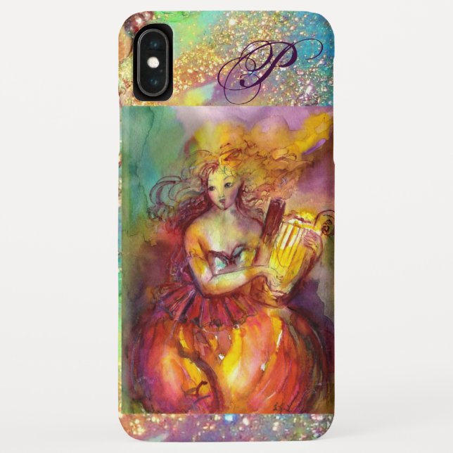 SAPPHO ,DANCE, MUSIC AND POETRY MONOGRAM Case-Mate iPhone CASE (Back)