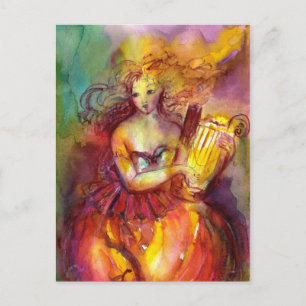 SAPPHO ,DANCE, MUSIC AND POETRY POSTCARD