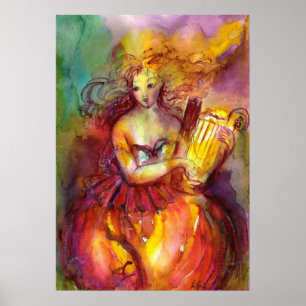 SAPPHO,DANCE MUSIC AND POETRY POSTER