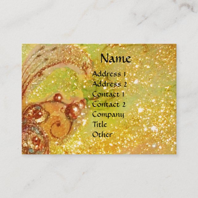 SAPPHO DANCE,MUSIC, POETRY Magic Butterfly Plant Business Card (Front)