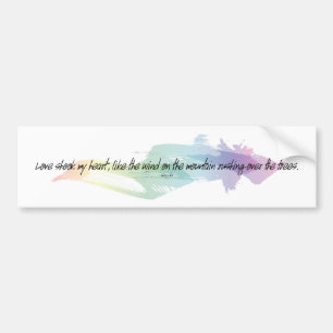 Sappho Love Shook My Heart Quote Bumper Sticker