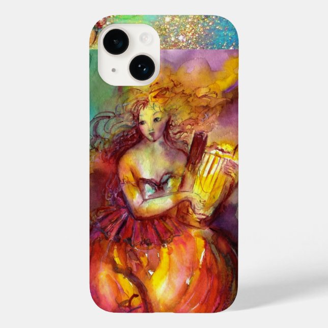 SAPPHO PLAYING LYRA / DANCE, MUSIC AND POETRY Case-Mate iPhone CASE (Back)