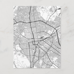Sapporo Japan Map Postcard