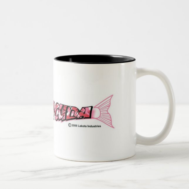 Sara-Cuda logo Two-Tone Coffee Mug (Right)
