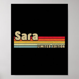 Sara Gift Name Personalised Birthday Fun Christmas Poster