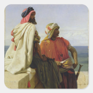 Saracens in front of their Position, 1864 Square Sticker