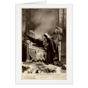 Sarah Bernhardt (1844-1923) as Hamlet in the 1899