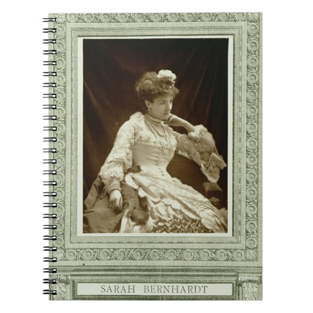 Sarah Bernhardt (1844-1923), from 'Galerie Contemp Notebook (Front)