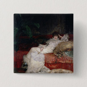 Sarah Bernhardt 1876 15 Cm Square Badge