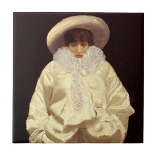 Sarah Bernhardt as Pierrot Ceramic Tile