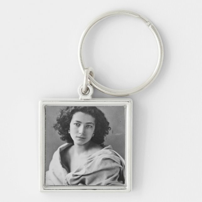 Sarah Bernhardt  in costume, c.1860 Key Ring (Front)