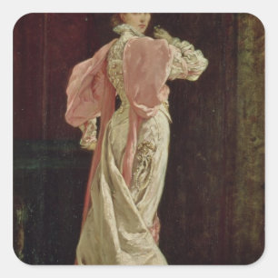 Sarah Bernhardt Square Sticker