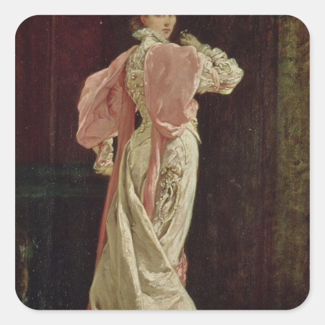 Sarah Bernhardt Square Sticker (Front)