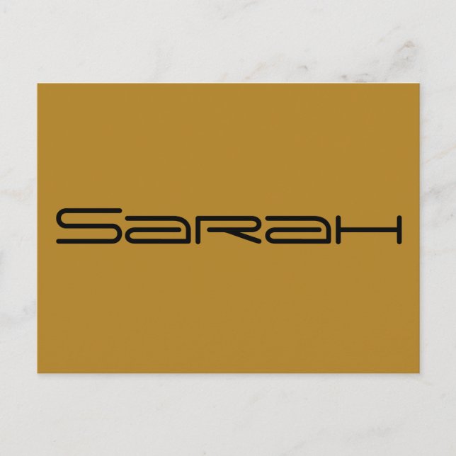 Sarah, character from Orphan Black, geometric lett Postcard (Front)