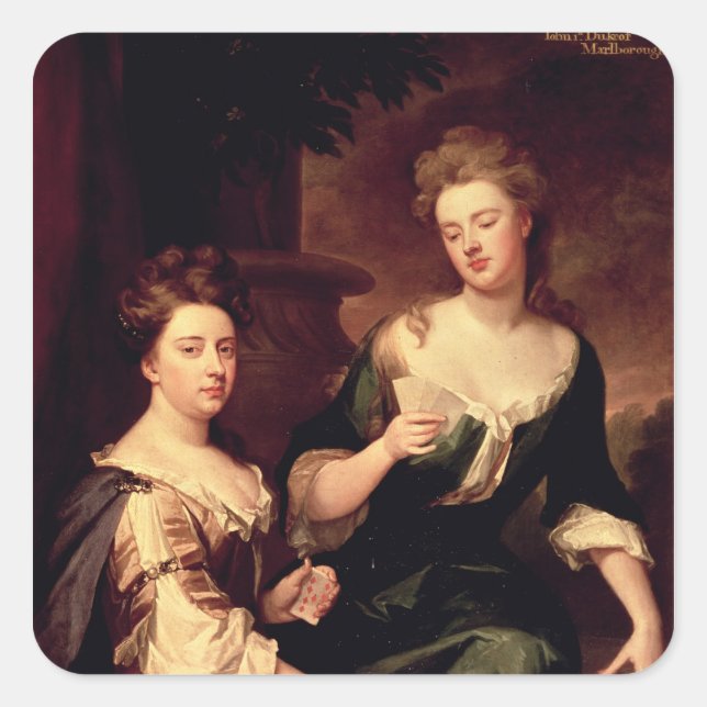 Sarah, Duchess of Marlborough playing Square Sticker (Front)