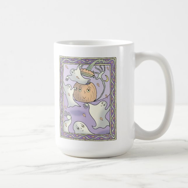 Sarah face pumpkins coffee mug (Right)