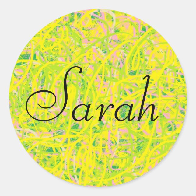 sarah from orphan black abstract graffiti style classic round sticker (Front)