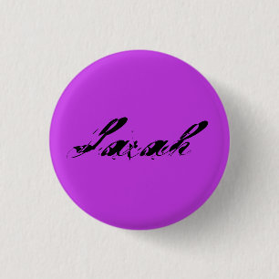 Sarah from Orphan Black distressed cursive font 3 Cm Round Badge