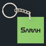 Sarah futuristic font from orphan Black Key Ring<br><div class="desc">Sarah is a character from the tv show orphan Black</div>