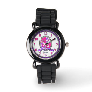 Sarah girls name meaning letter S unicorn pink Watch