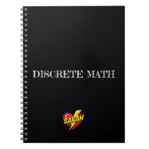 Sarah Heart Black Notebook