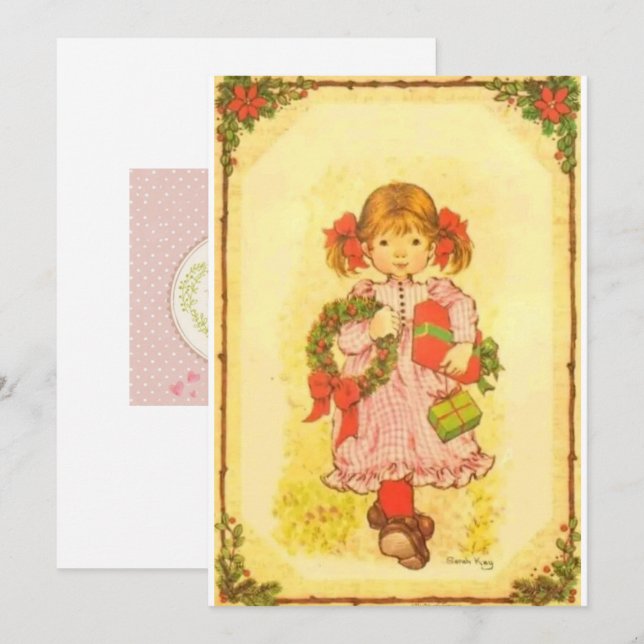 Sarah Kay Holiday Festive Card (Front/Back)