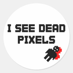 Sarah Marshall Dead Pixels Classic Round Sticker