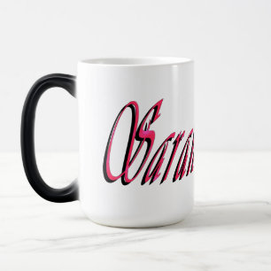 Sarah, Name, Logo, Magic Mug