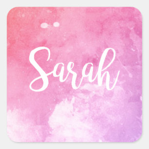 Sarah Name Square Sticker