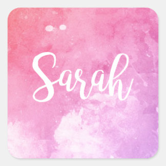 Sarah Name Square Sticker