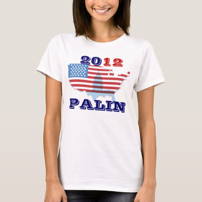 Sarah Palin 2012 Ladies,Girls T Shirt Top (Front)