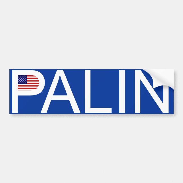 Sarah Palin - Flag Bumper Sticker (Front)