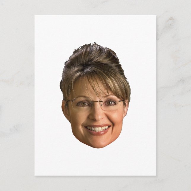 sarah palin head postcard (Front)