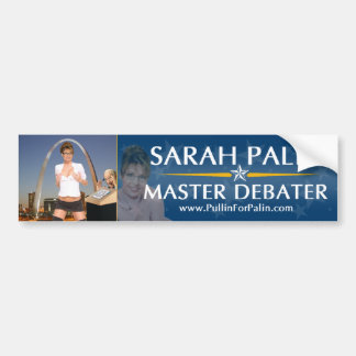 Sarah Palin - Master Debater Bumper Sticker
