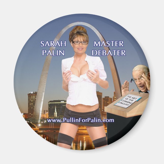 Sarah Palin - Master Debater Magnet (Front)
