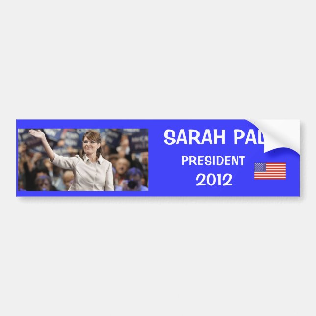 SARAH PALIN, PRESIDENT, 2012 BUMPER STICKER (Front)