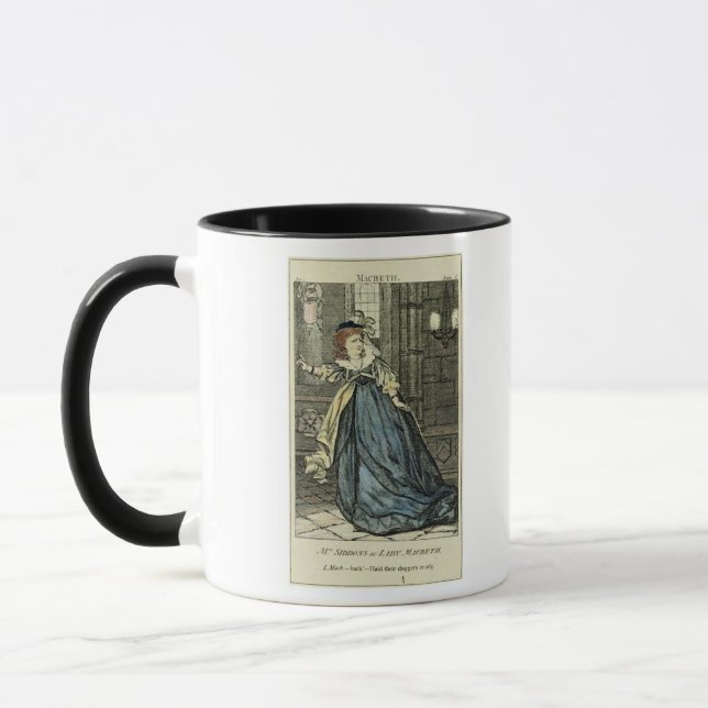 Sarah Siddons  as Lady Macbeth Mug (Left)