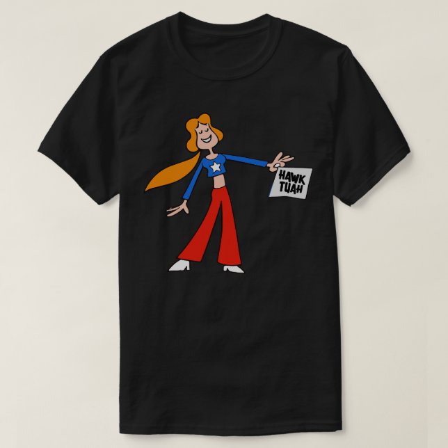Sarah Suffrage Hawk Tuah Schoolhouse Rock T-Shirt (Design Front)