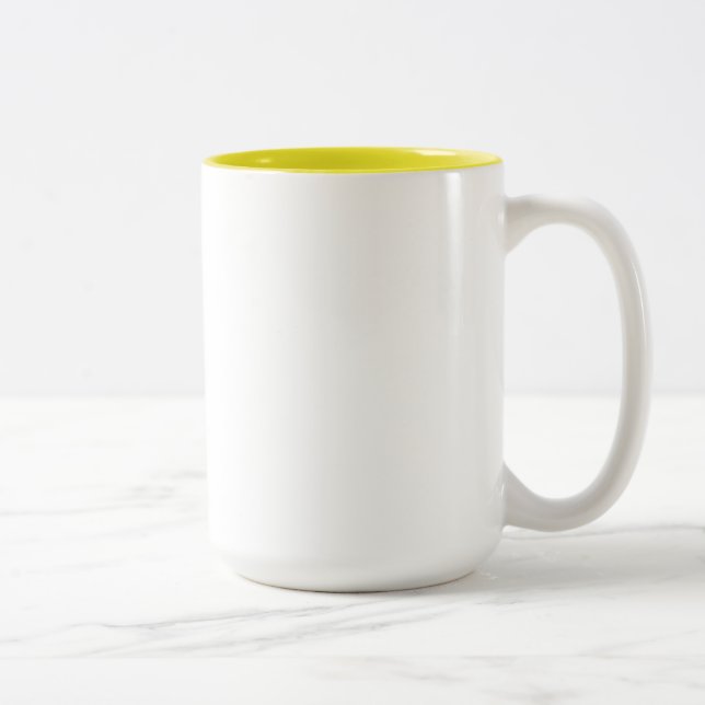 Sarah Yellow 15 oz Two-Tone Mug (Right)