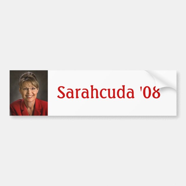 Sarahcuda '08 bumper sticker (Front)